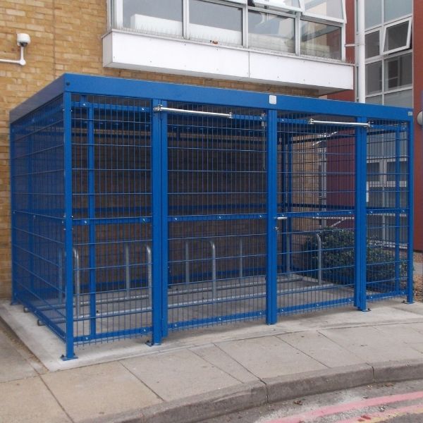 overkapping berging kleur overdekt fietsparkeren 